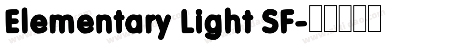 Elementary Light SF字体转换